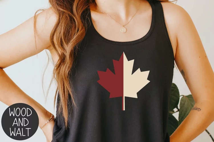 Vintage Maple Leaf SVG | Canada Day Cut File