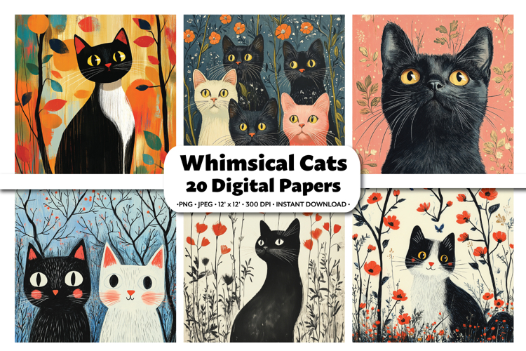 Vintage Cat Illustration Image 15