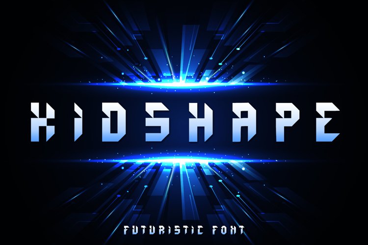 Kidshape | Futuristic Font example image 1