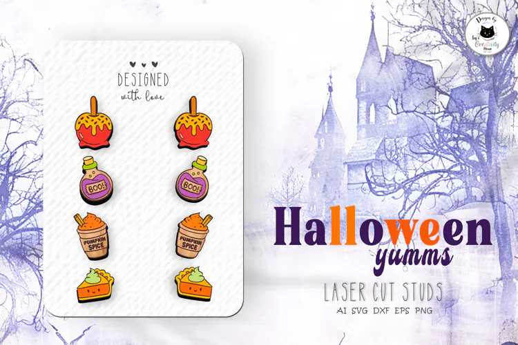 Kawaii Halloween Stud Earrings Vol.1