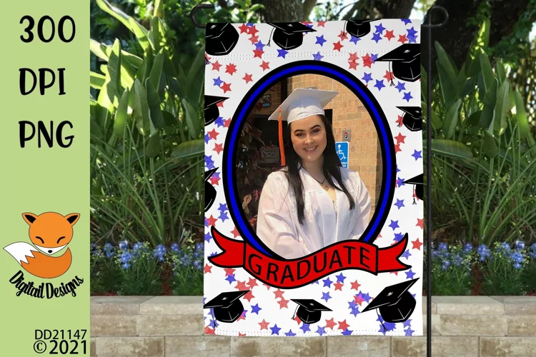 Senior Graduation Garden Flag Sublimation - Graduation Sign