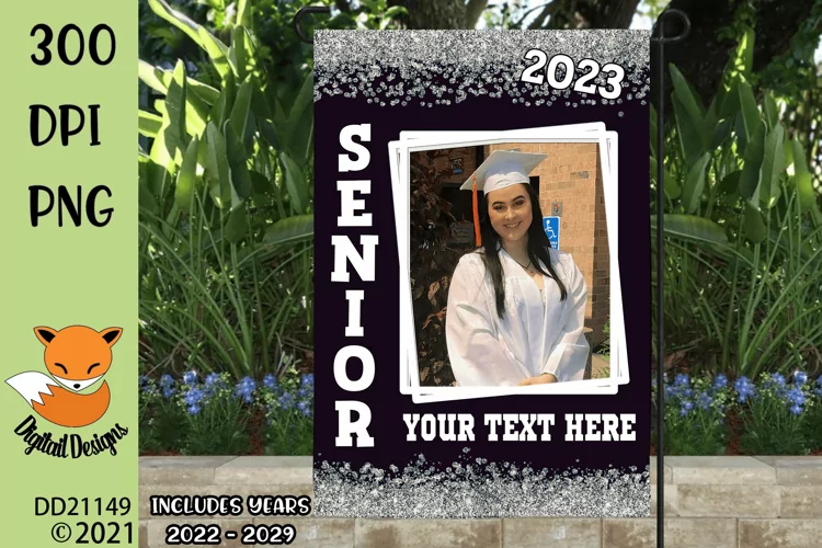 Senior Sublimation Garden Flag - Graduation Sublimation Flag
