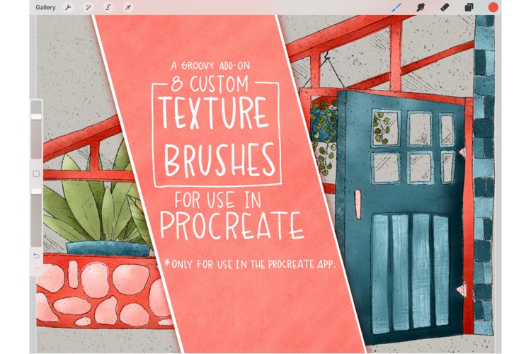 Procreate Texture Brush Set example image 1