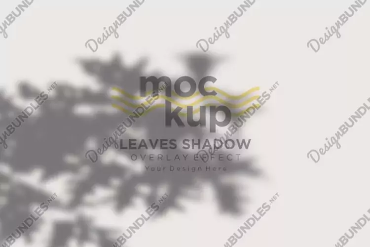 Leaves Shadow Overlay Effect Mockup