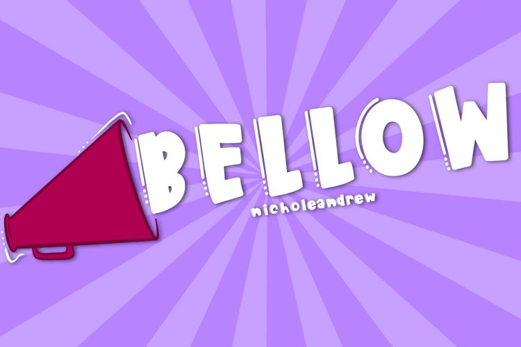 Bellow - A Loud Font example image 1