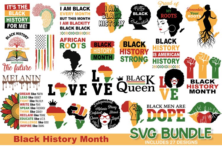 Download Black History Month Svg Bundle 1195654 Cut Files Design Bundles