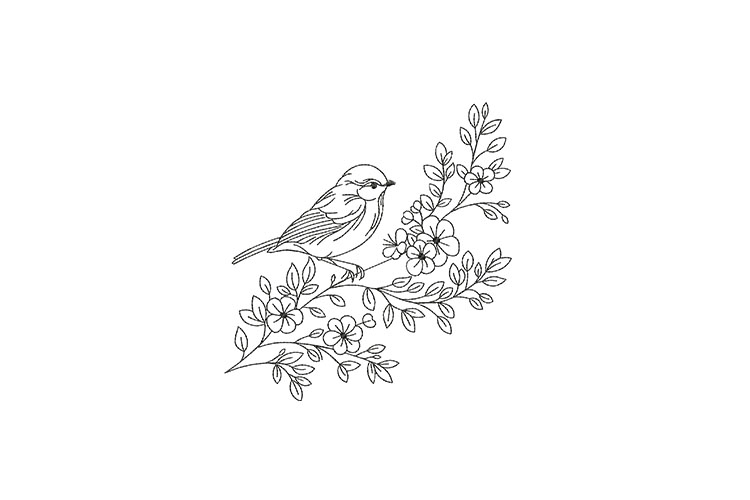 Bird on Cherry Blossom