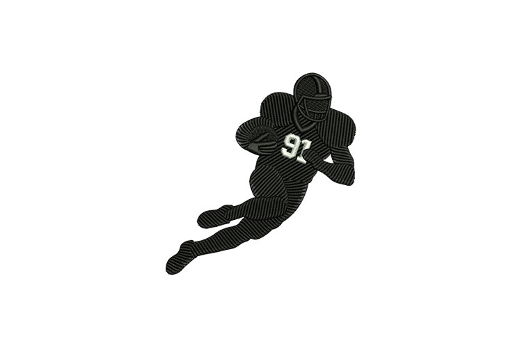American Football Player Running