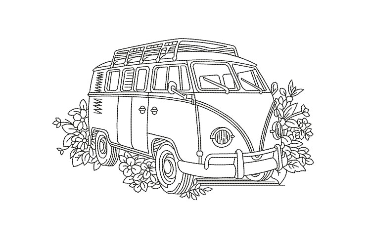 Camper Embroidery Designs