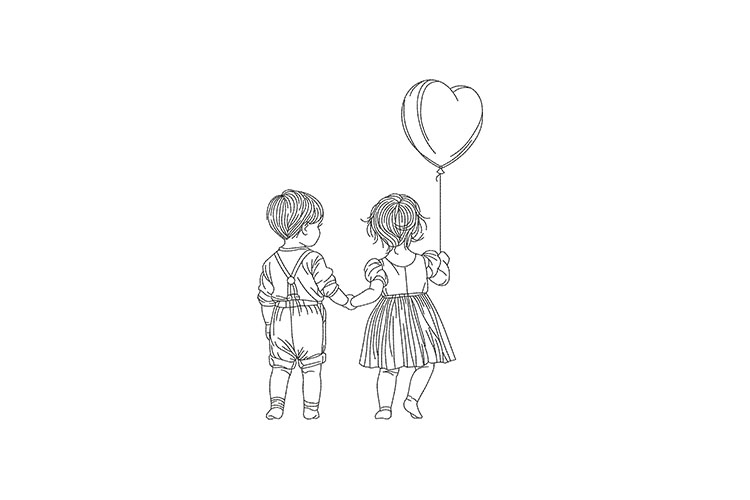 Boy and Girl Couple Valentines