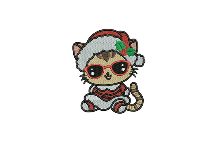 Cute Santa Cat