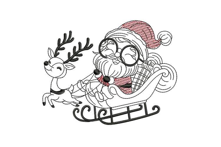 Santa and Reindeer Christmas