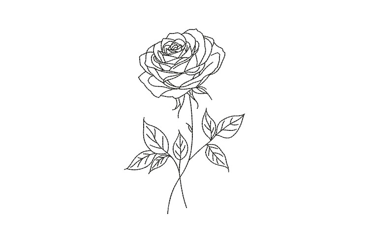 Rose Embroidery Image 4