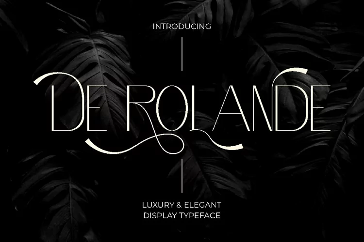 De Rolande - Luxury & Elegant Display Typeface