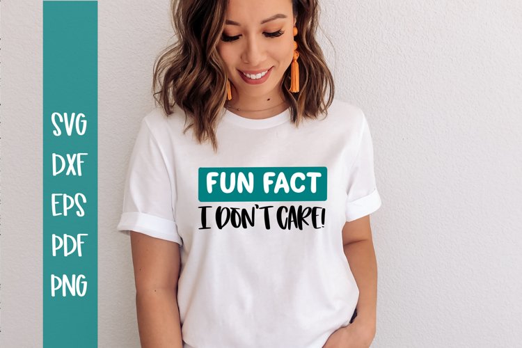 Fun Fact I Dont Care / Funny svg / Sarcastic SVG