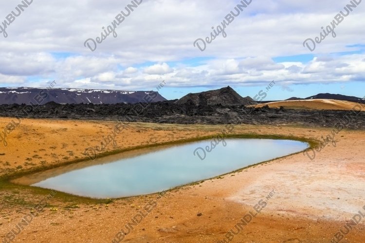 Colorful sulphur fields on iceland example image 1