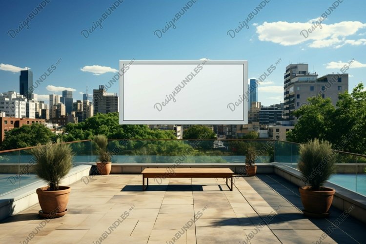 Billboard Sign Mockup Outdoor Signage example image 1