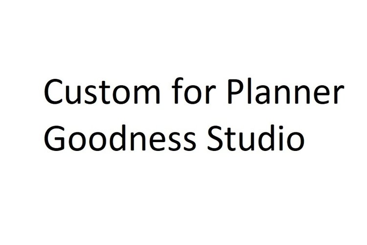 Custom for Planner Goodness Studio example image 1