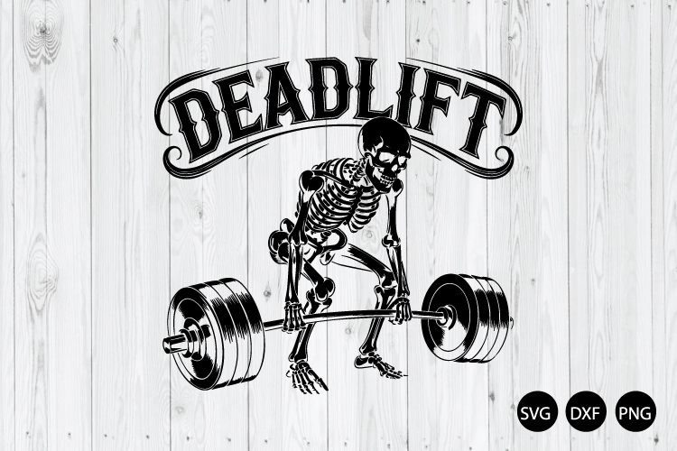 Skeleton Deadlift Gym SVG, Skeleton Gym SVG, Skeleton SVG