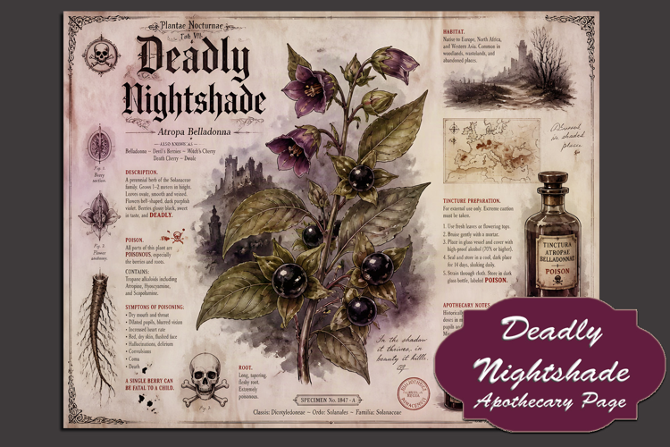 Deadly Nightshade - Apothecary Page