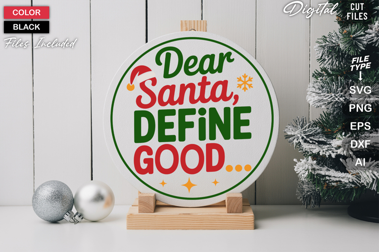 Round Christmas Svg Image 18