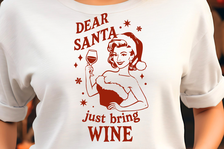 Dear Santa Snarky Christmas Quote SVG