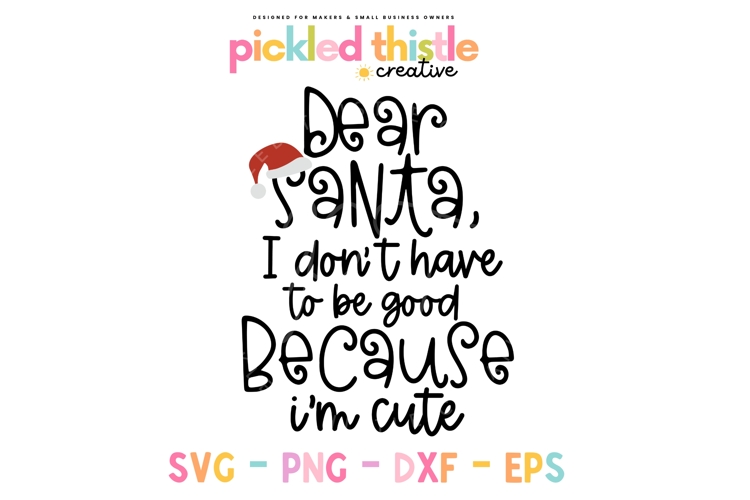 Dear Santa, Christmas SVG