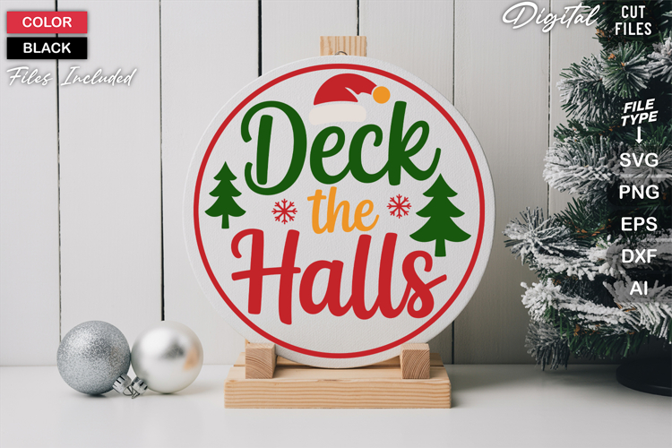 Round Christmas Svg Image 13