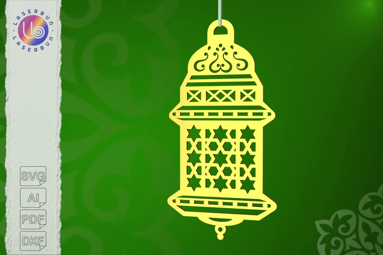 Ramadan Lantern SVG File Traditional Islamic Hanging