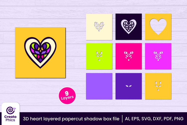 Heart Box Svg Image 24