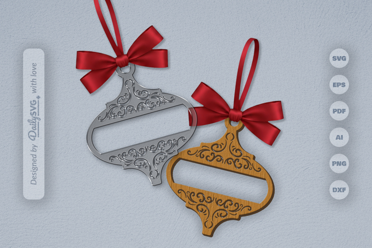 Decorative Arabesque Ornament Christmas Lasercut