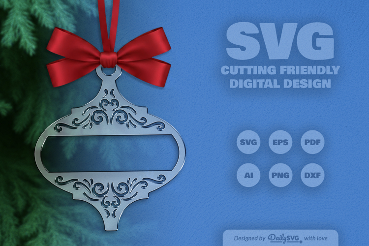 Decorative Arabesque Ornament Christmas Lasercut