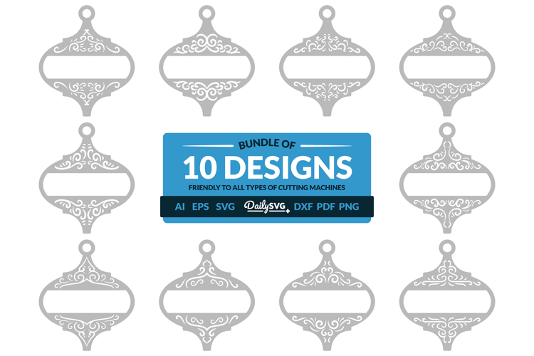 Decorative Arabesque Ornament Christmas Lasercut