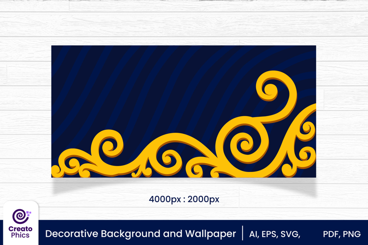 Decorative vector background and wallpaper printable design