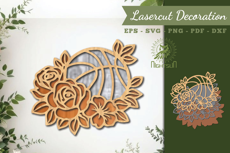 Decorative Basket Ball Lasercut Decoration