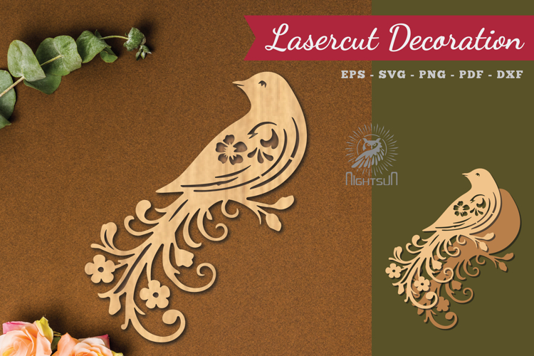 Decorative Bird Lasercut Decoration