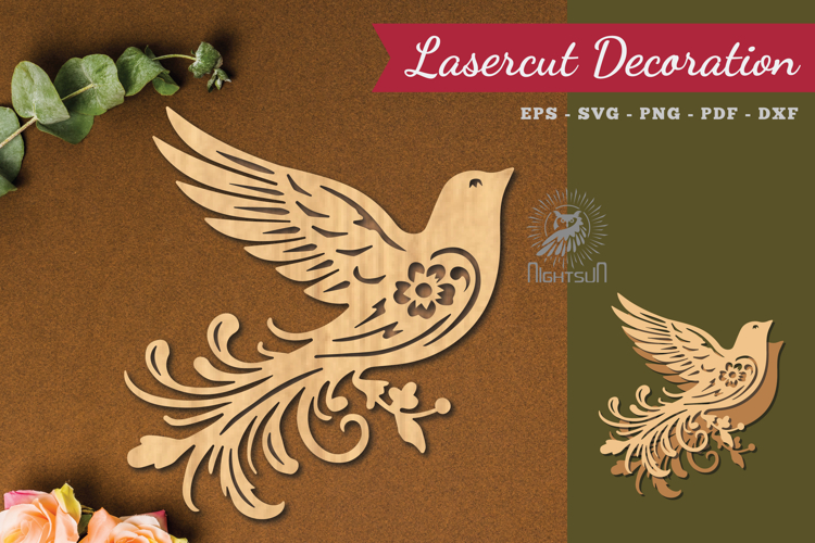Decorative Bird Lasercut Decoration