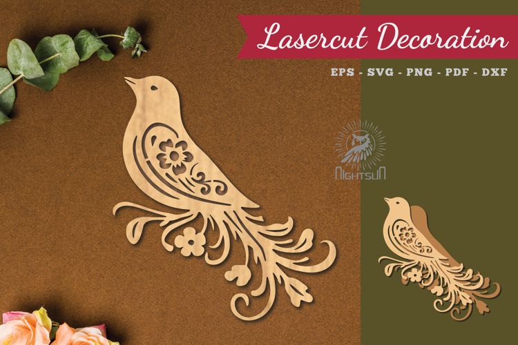 Decorative Bird Lasercut Decoration