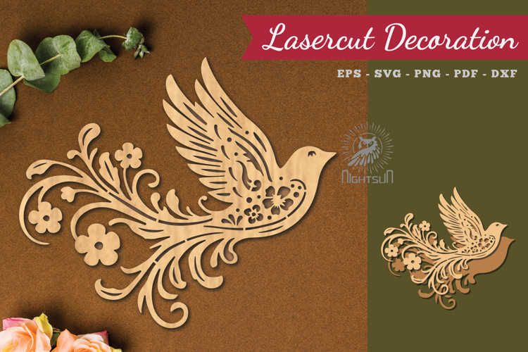 Decorative Bird Lasercut Decoration