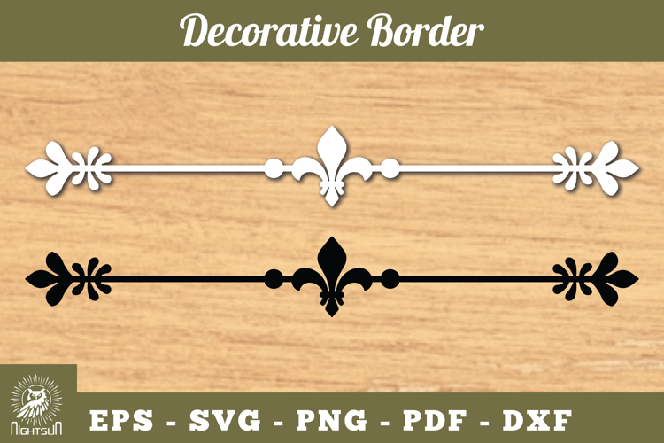 Decorative Border Lasercut Decoration SVG