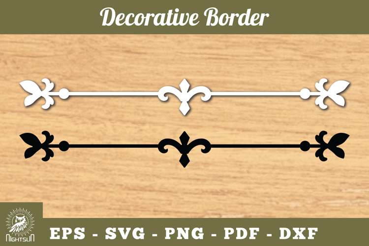 Decorative Border Lasercut Decoration SVG