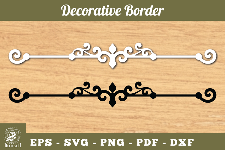 Decorative Border Lasercut Decoration SVG