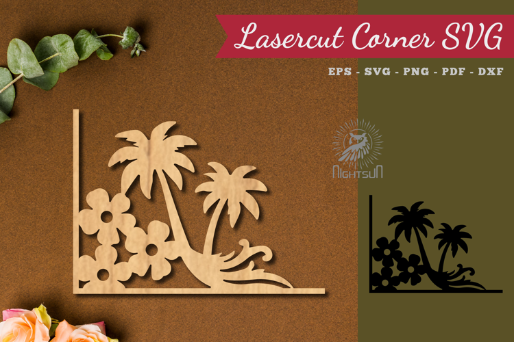 Decorative Corner Lasercut Decoration SVG