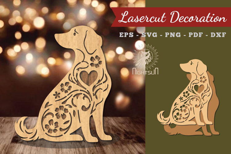 Decorative Dog Lasercut Decoration