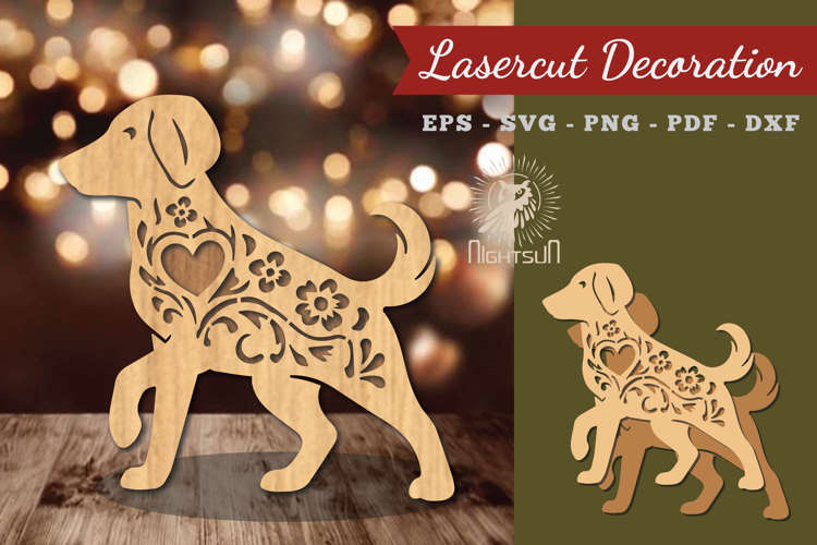 Decorative Dog Lasercut Decoration