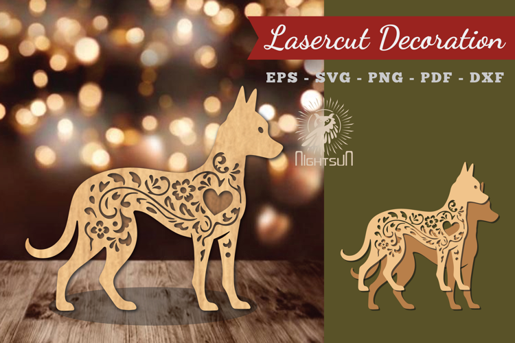 Decorative Dog Lasercut Decoration