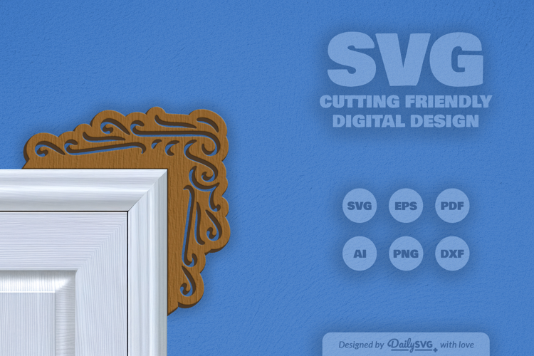 Decorative Door Corner SVG