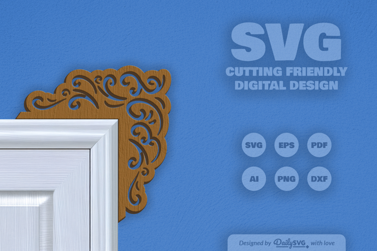 Decorative Door Corner SVG
