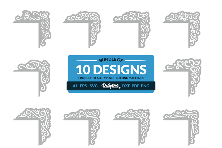 Floral Svg Border Image 12