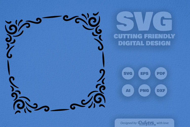 Floral Border Svg  Image 3